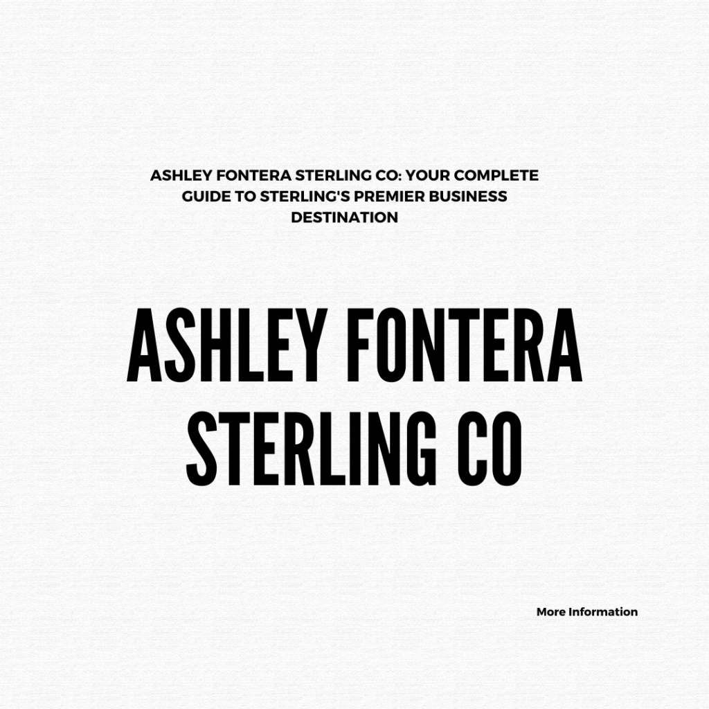 Ashley Fontera Sterling Co